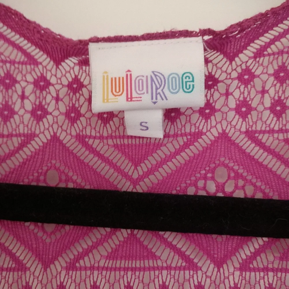 NWT Lularoe lace Kimono with fringe size Small - Picture 3 of 7